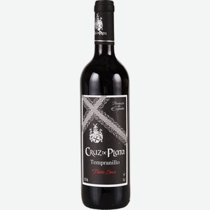 Вино CRUZ DE PLATA Темпранильо сорт. орд. кр. сух., Испания, 0.75 L