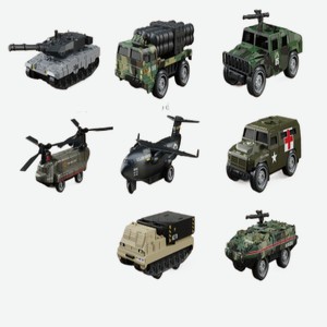 Машинка металлическая Catoon «Военная техника» 8 моделей