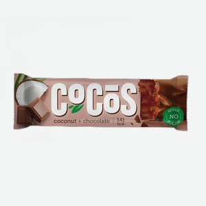 Батончик FitnesShock глазированный с начинкой кокос-шоколад 35г