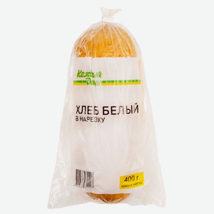 Хлеб АШАН «Каждый день» белый нарезной, 400 г