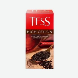 Чай черный Tess High Ceylon в пакетиках, 25 шт., 50 г
