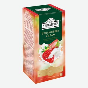 Чай черный Ahmad Tea Клубника со сливками (1.5г x 25шт), 37.5г Россия