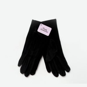 Женские перчатки Atto , черные с бабочкой , M
