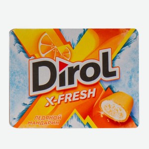 Жевательная резинка Dirol X-FRESH Ледяной мандарин без сахара