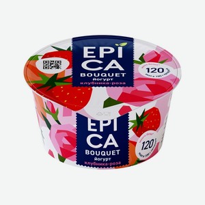 Йогурт Epica Bouquet Клубника-роза 4,8%