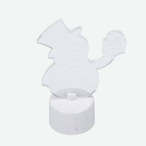 Светодиодная декоративная фигурка-ночник NEON-NIGHT Снеговик с подарком 501-054