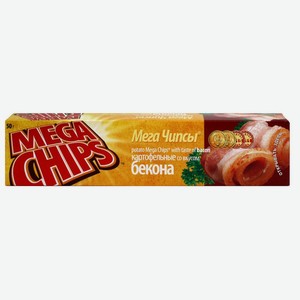 Чипсы 50 г Mega Chips картофельные со вкусом бекона к/уп