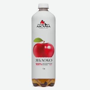 Напиток 1л Ascania Яблоко газированный безалкогольный пэт