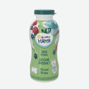 Продукт кисломолочный 200 г ФрутоНяня Биолакт Лесные ягоды 2,9% п/бут