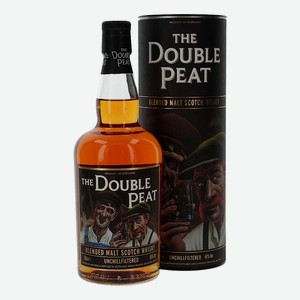 Виски шотландский The Double Peat в тубе, 0.7л Великобритания