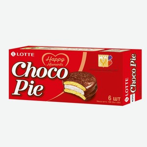 Пирожное Choco Pie Lotte, 6×28 г