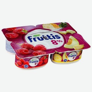 Продукт йогуртный Fruttis Малина-ананас-дыня, 8%