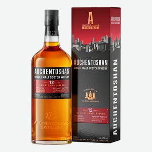 Виски шотландский Auchentoshan 12 лет в подарочной упаковке, 0.7л Великобритания