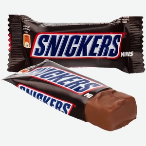 Шоколадный батончик Snickers Minis с арахисом-нугой, кг