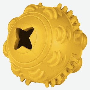 Игрушка для собак Mr.Kranch Мяч желтый с ароматом сливок, 8 см