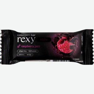 Батончик протеиновый Rexy Collagen bar Night Raspberry Jazz, 40 г