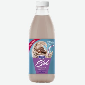 Коктейль молочный ЭКОМИЛК Соло шоколадный, 2%, 0.93кг