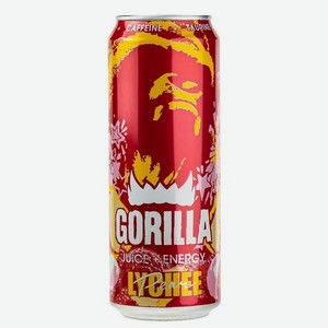 Напиток энерг.gorilla Личи/Груша б/а 0.45л ж/б