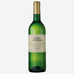 Вино Шато Басак Бордо сухое белое 0.75л., 12%
