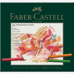 Пастель FABER CASTELL художественная Polychromos 24цвета
