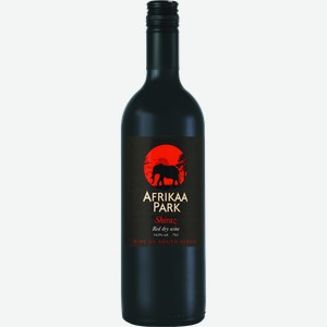 Вино Африкаа Парк Шираз кр. сух. 14% 0,75л /ЮАР/