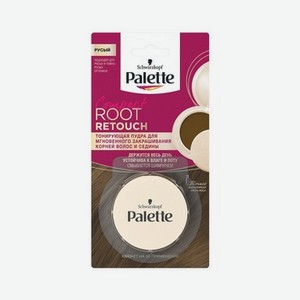 Тонирующая пудра для корней волос и седины Палетт Compact Root Retouch , Русый , 3г
