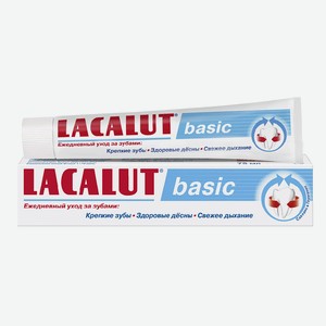 Lacalut basic зубная паста, 75 мл