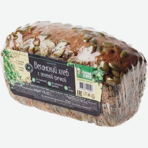 Хлеб Рижский Хлеб Веган из ржаной муки с зеленой гречкой и семенами тыквы 300г
