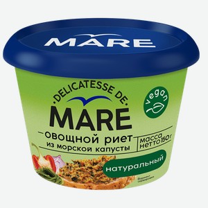 Риет овощной Маре БАЛТИЙСКИЙ БЕРЕГ из морской капусты, натуральный, 0.15кг