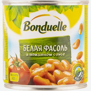 Фасоль в томатном соусе Бондюэль белая Кубанские консервы ж/б, 425 г