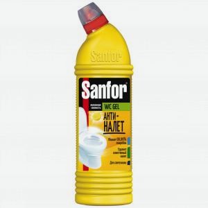 Чистящее средство для туалета САНФОР Лимонная свежесть, 750г