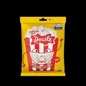 Зефир Docile Maxmallows Popcorn со вкусом Попкорна 220г