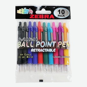 Ручка шариковая ZEBRA Mini Z-grip 8цветов 829256