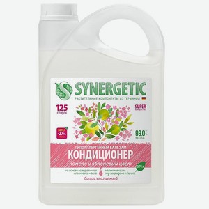 Кондиционер-бальзам для белья SYNERGETIC Помело и яблоневый цвет 3.75 л