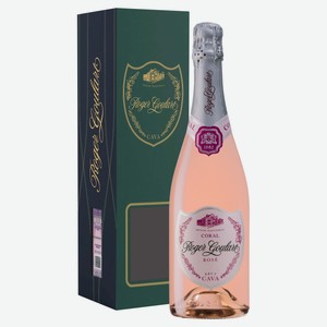 Игристое вино Roger Goulart Coral Rose Brut розовое сухое Испания, 0,75 л