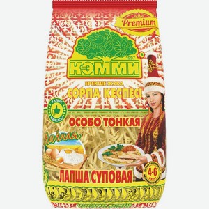 Макаронные изделия <PREMIUM> лапша суповая яичная 200г пакет Кэмми Казахстан