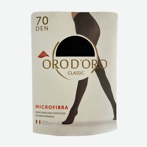 Колготки женские Orodoro Microfibra, 70 ден, размер 2, цвет черный