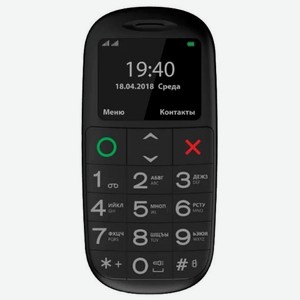 Телефон кнопочный Vertex С312, черный