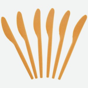 Ножи одноразовые, оранжевые, 180 мм