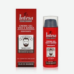 Увлажняющий гель - крем для лица и бороды Intesa с маслом баобаба 50мл