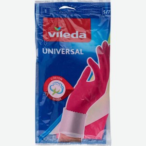 Перчатки Vileda Standard с хлопковым напылением размер 6,5-7/S