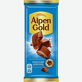 Шоколад Альпен Голд, Молочный, Черника/йогурт, Клубника/йогурт, 80-85 Г