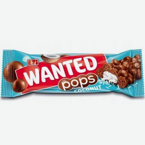 Батончик Wanted Pops Кокос 0.028 кг ETI
