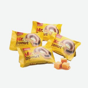 Кекс глазированный «Mr.Donut» с карамельной начинкой, Турция, «Krember», 43 г
