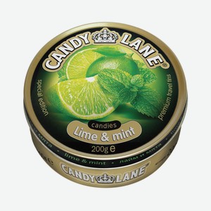 Фруктовые леденцы лайм и мята Candy Lane, 0.2 кг