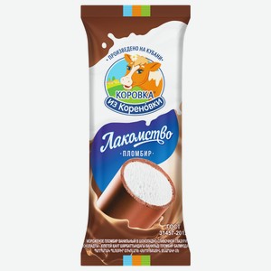 Мороженое пломбир в шоколадно-сливочной глазури Коровка из Кореновки, 0.09 кг