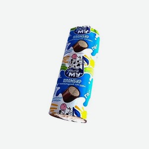 Мороженое <Нота Му> пломбир трубочка в шоколадной глазури 80г Россия
