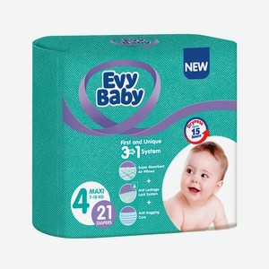Evy Baby Подгузники Стандарт макси 21 шт