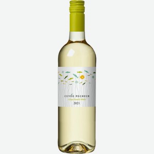 Вино CUVEE PECHEUR ИГП Толозан бел. сух., Франция, 0.75 L