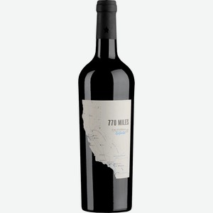 Вино 770 MILES Зинфандель регион Калифорния крас. сух., Франция, 0.75 L